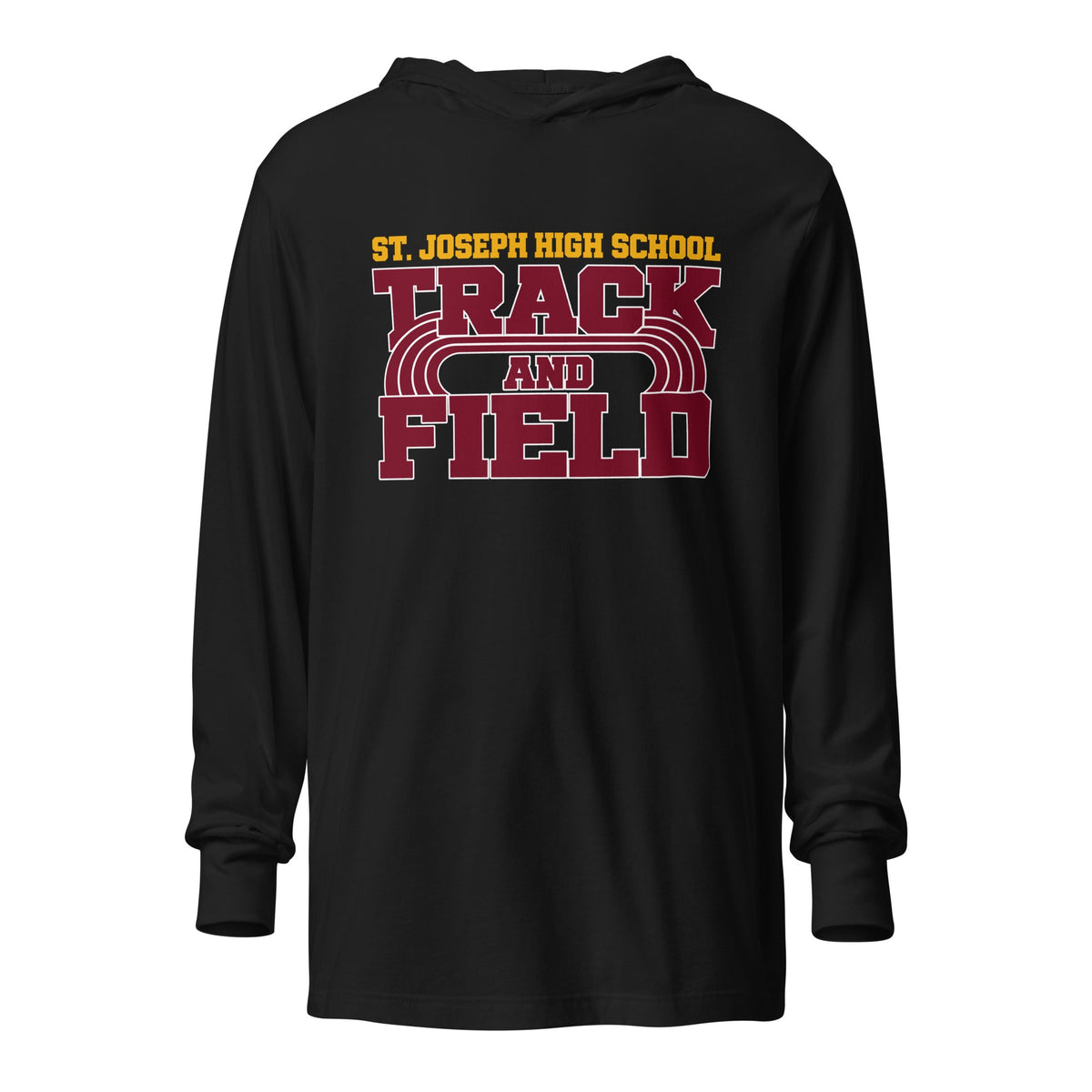Performance | Hooded Long Sleeve T Shirt | St. Joseph High School - Track & Field