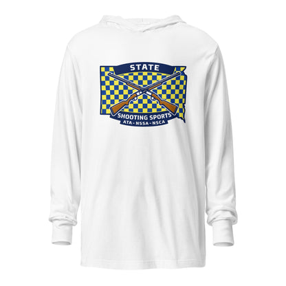 Performance | Hooded Long Sleeve T Shirt | State Shooting Sports | Flag Logo