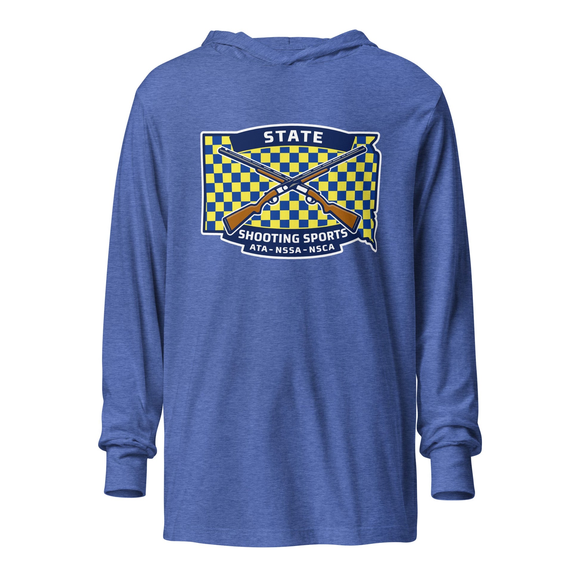 Performance | Hooded Long Sleeve T Shirt | State Shooting Sports | Flag Logo