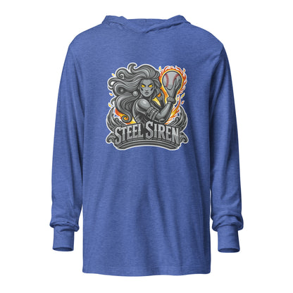 Performance | Hooded Long Sleeve T Shirt | STEEL SIREN | Mascot Logo