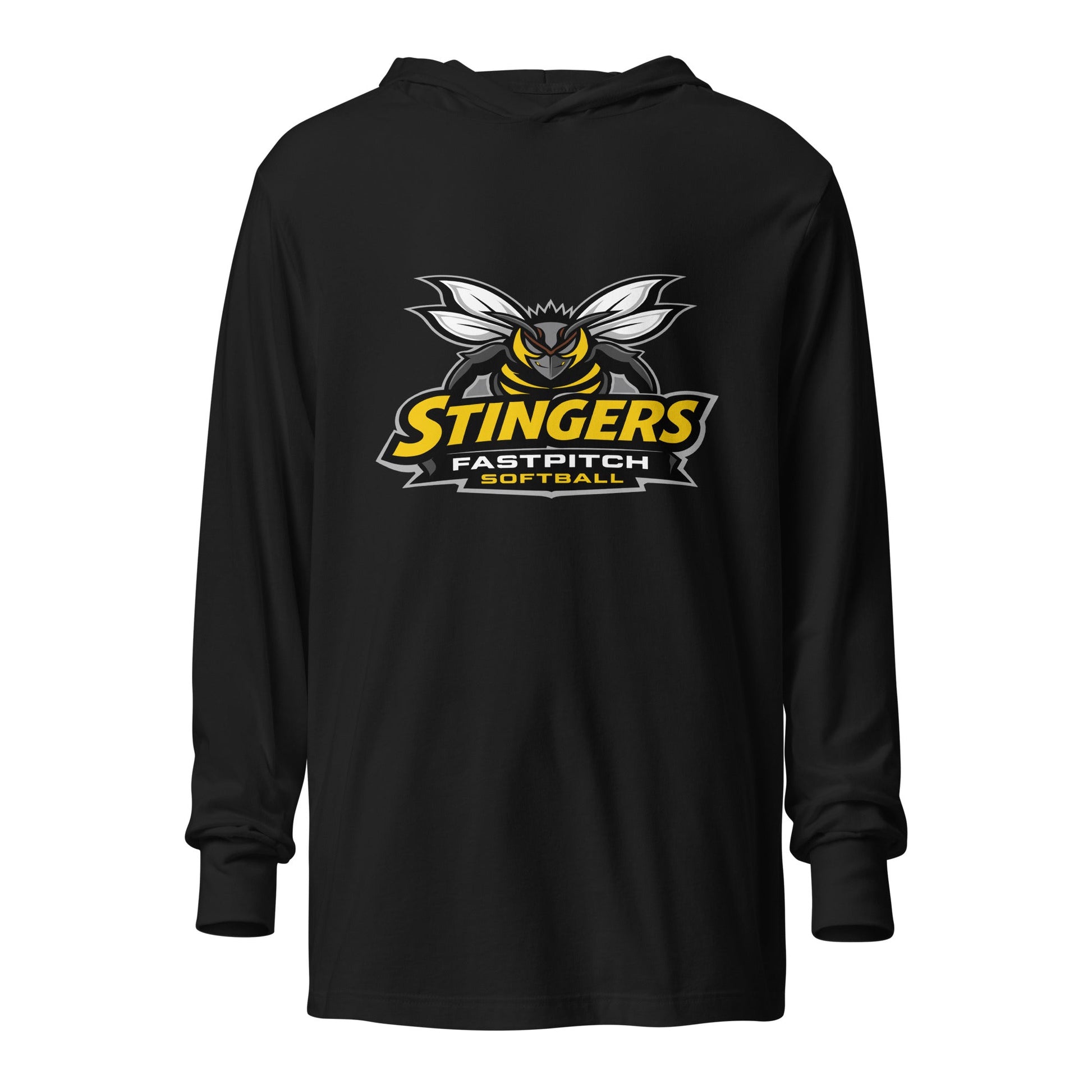 Performance | Hooded Long Sleeve T Shirt | Stingers Softball | Stingers Fastpitch Logo