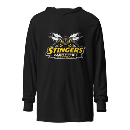 Performance | Hooded Long Sleeve T Shirt | Stingers Softball | Stingers Fastpitch Logo