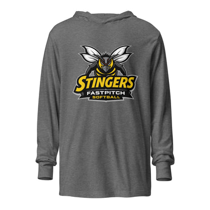 Performance | Hooded Long Sleeve T Shirt | Stingers Softball | Stingers Fastpitch Logo