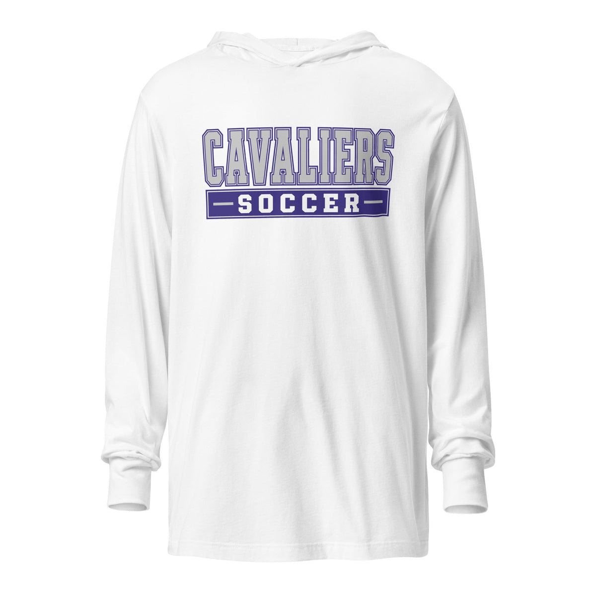 Performance | Hooded Long Sleeve T Shirt | STM Soccer | Modern Script Logo
