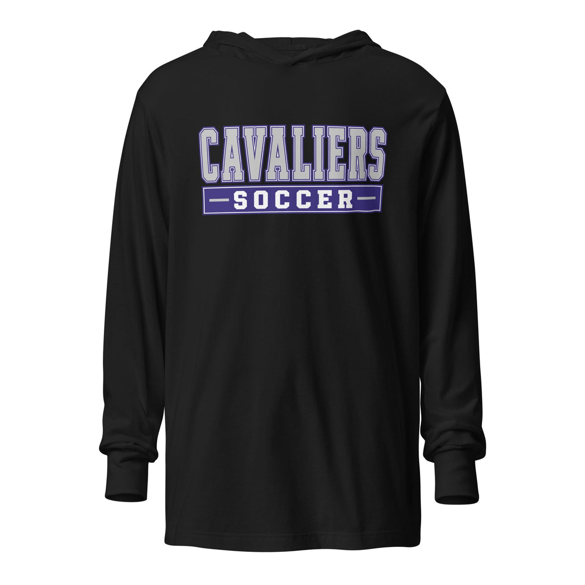Performance | Hooded Long Sleeve T Shirt | STM Soccer | Modern Script Logo