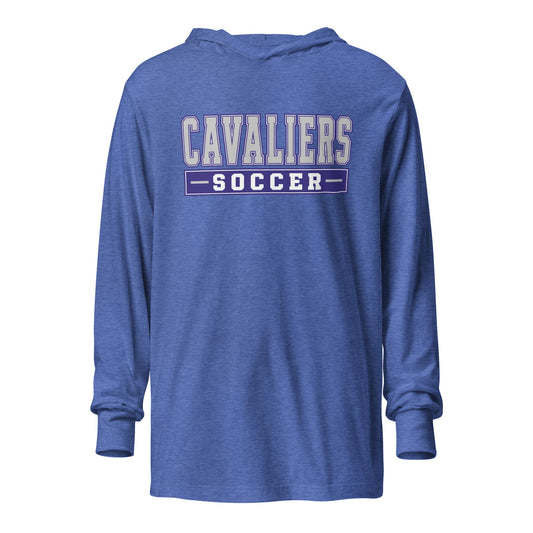 Performance | Hooded Long Sleeve T Shirt | STM Soccer | Modern Script Logo