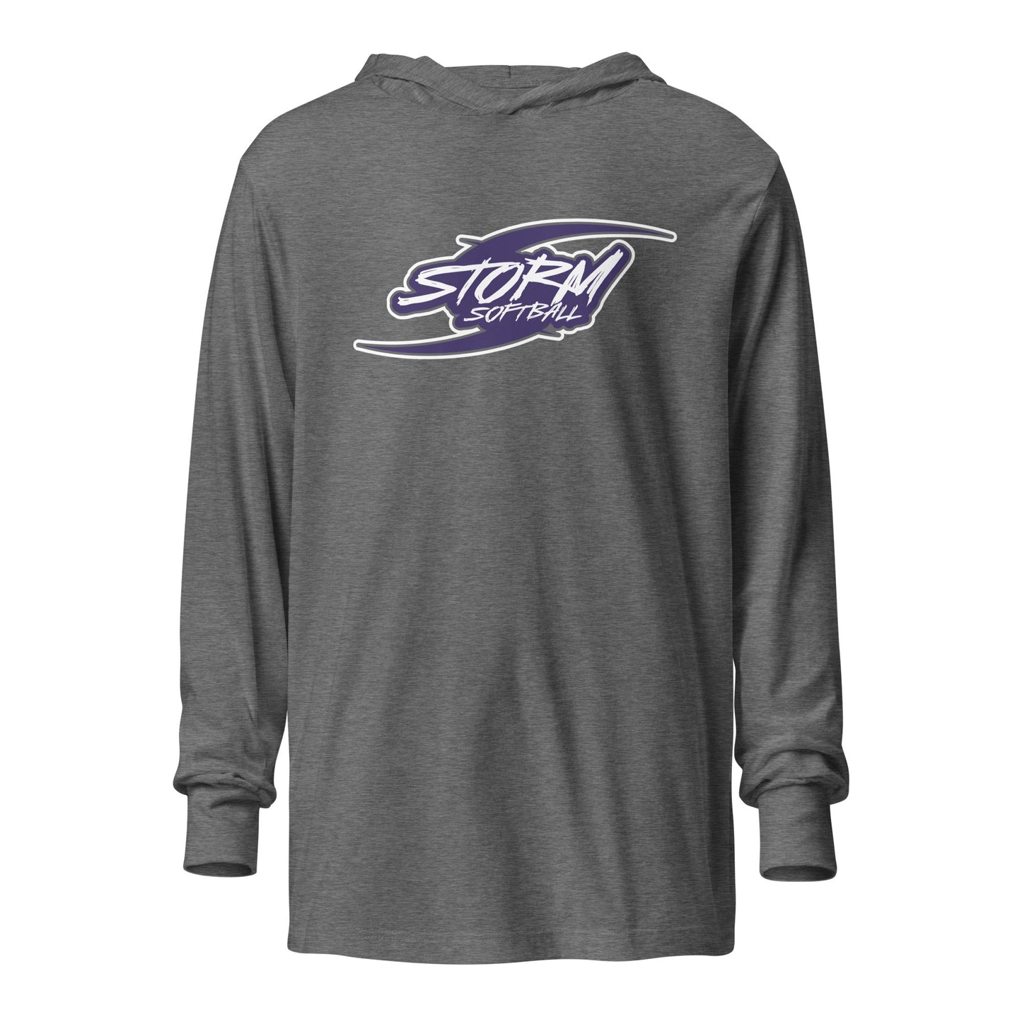Performance | Hooded Long Sleeve T Shirt | Storm Softball | Storm Logo