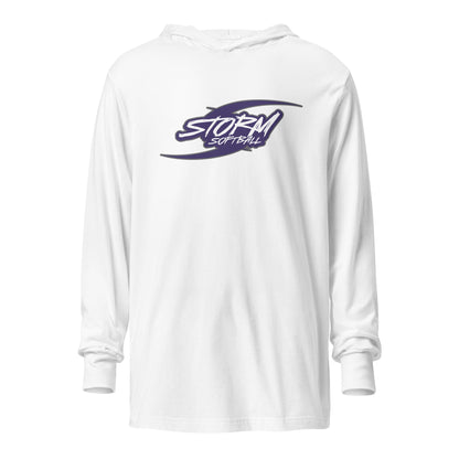 Performance | Hooded Long Sleeve T Shirt | Storm Softball | Storm Logo