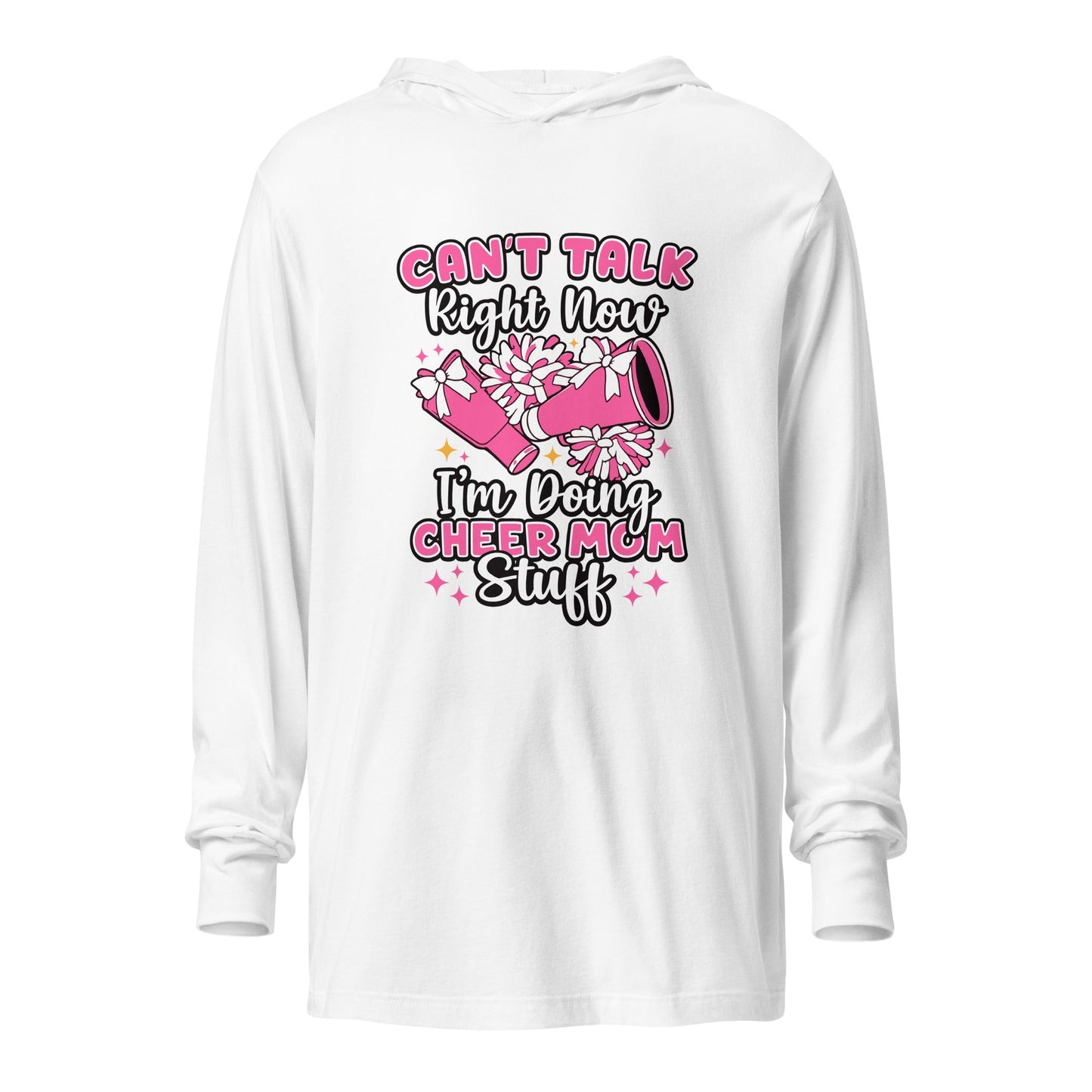 Performance | Hooded Long Sleeve T Shirt | Sunset Surge All-Star Cheerleading | Modern Script Logo