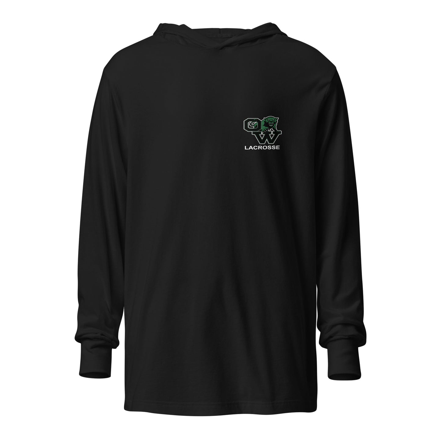 Performance | Hooded Long Sleeve T Shirt | SUNY Old Westbury Women's Lacrosse | Alt Logo