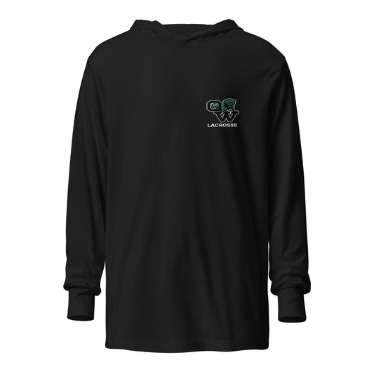 Performance | Hooded Long Sleeve T Shirt | SUNY Old Westbury Women's Lacrosse | Alt Logo