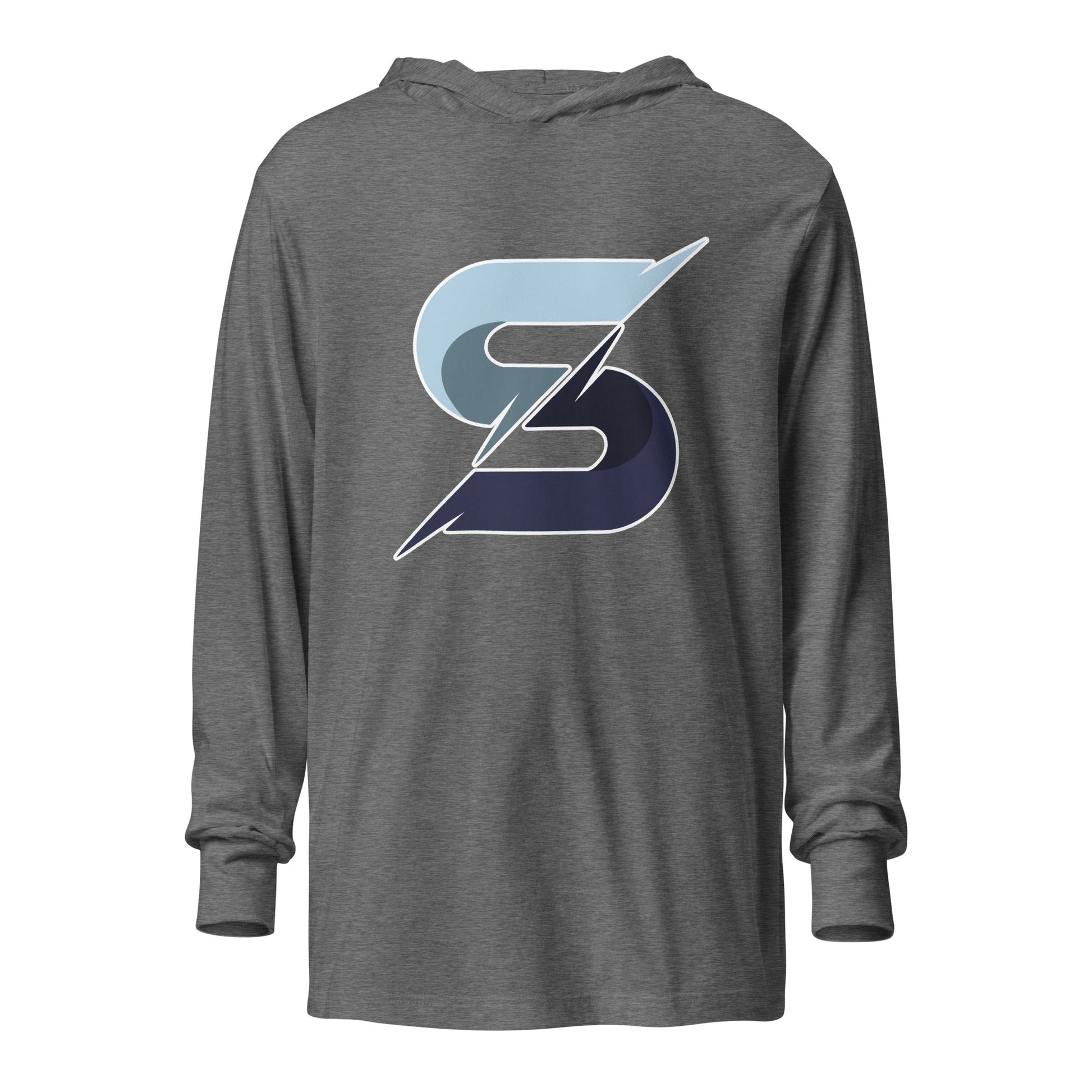 Performance | Hooded Long Sleeve T Shirt | Superior Track and Field Club | S Logo