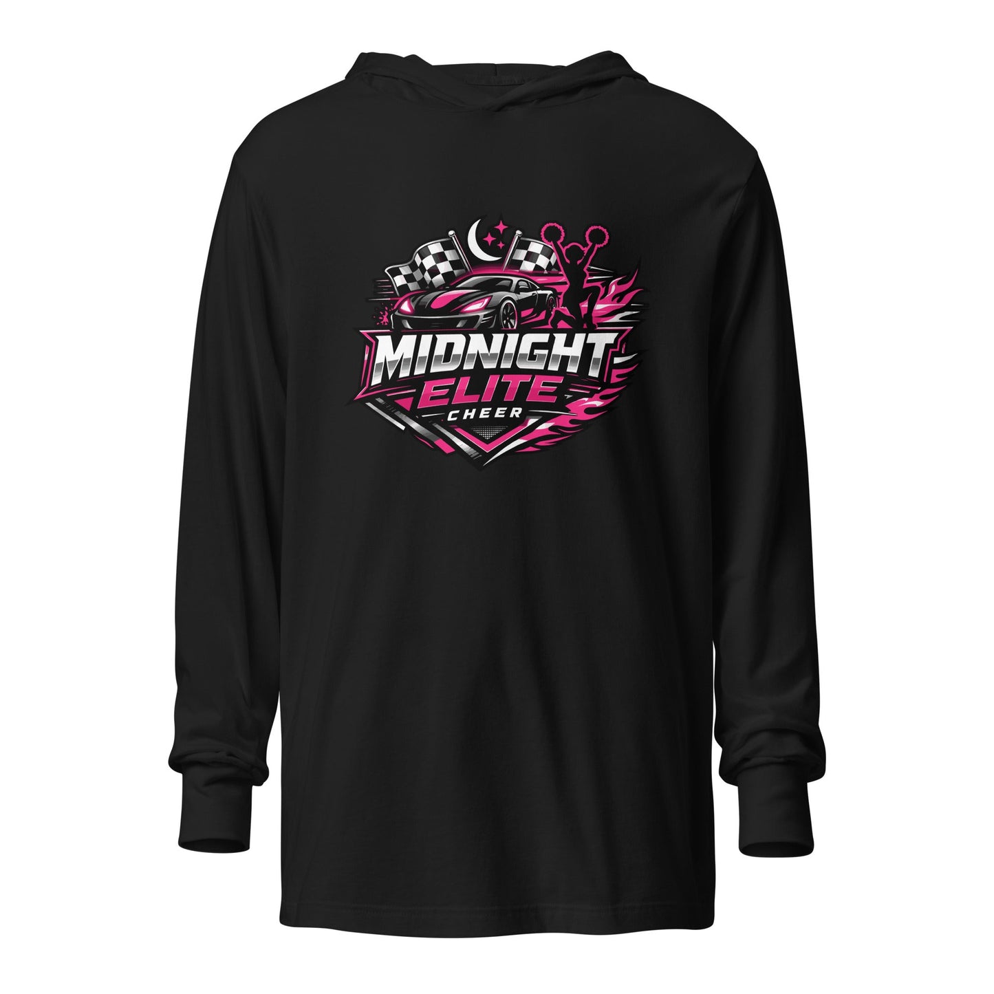 Performance | Hooded Long Sleeve T Shirt | Sutton Cheer Force | MEC Logo
