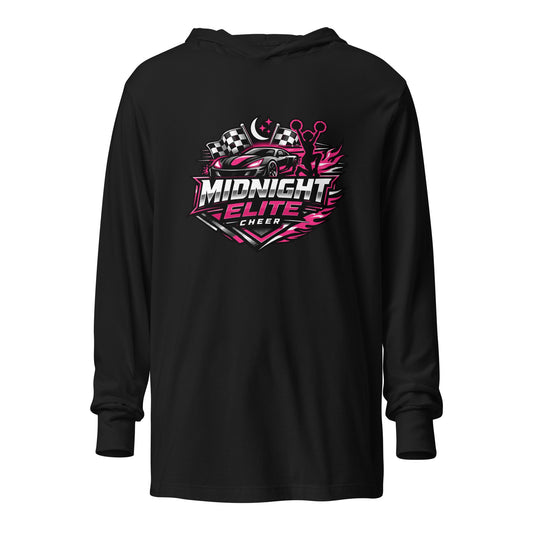Performance | Hooded Long Sleeve T Shirt | Sutton Cheer Force | MEC Logo