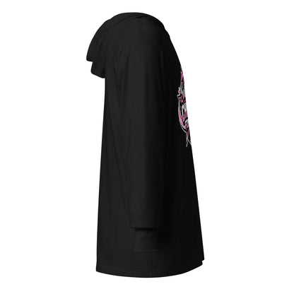 Performance | Hooded Long Sleeve T Shirt | Sutton Cheer Force | Shooting Star Logo