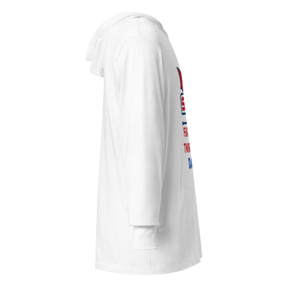 Performance | Hooded Long Sleeve T Shirt | SVSU Feature twirlers | Dad Logo