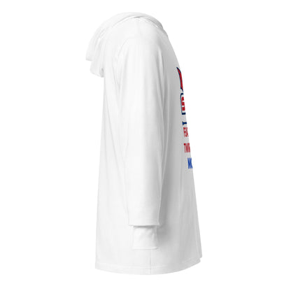 Performance | Hooded Long Sleeve T Shirt | SVSU Feature twirlers | Mom Logo