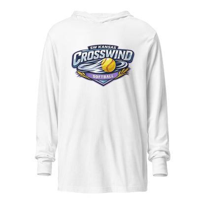 Performance | Hooded Long Sleeve T Shirt | SW Kansas Crosswind | Shield Logo