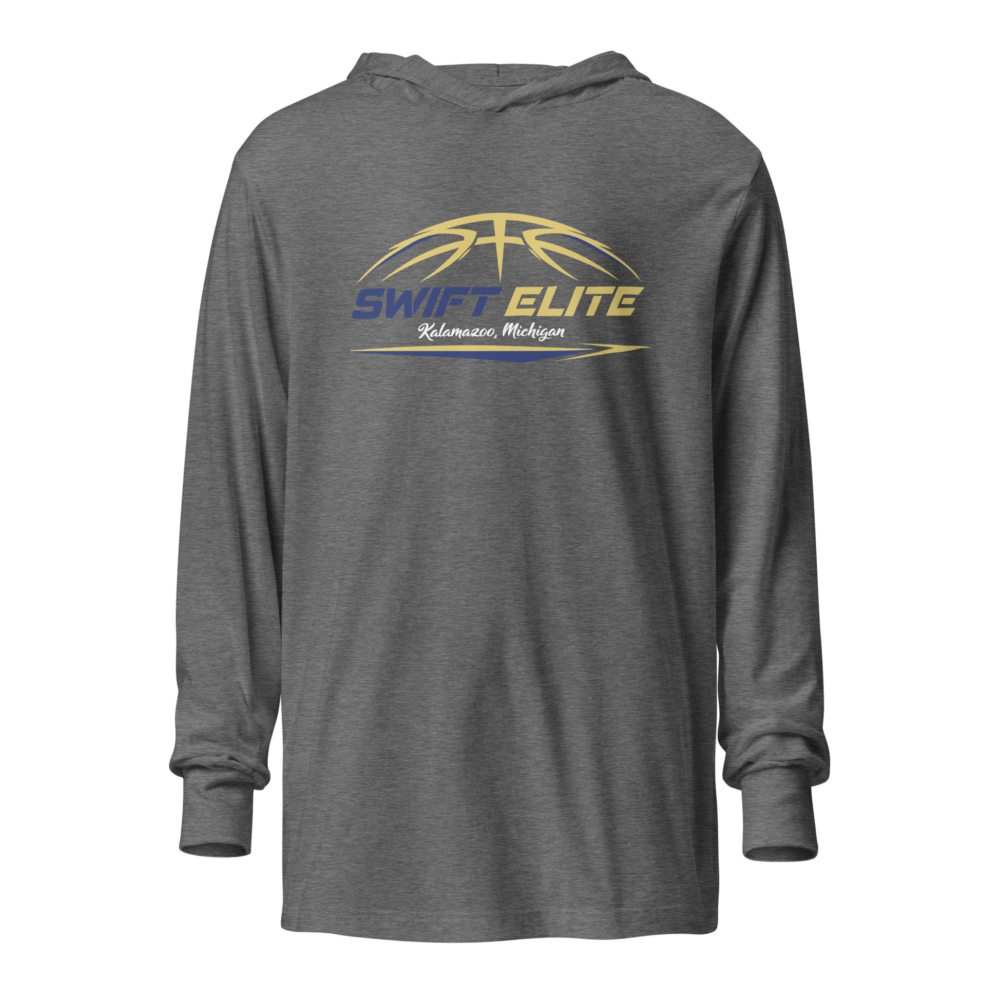 Performance | Hooded Long Sleeve T Shirt | S.W.I.F.T. ELITE | Main Logo