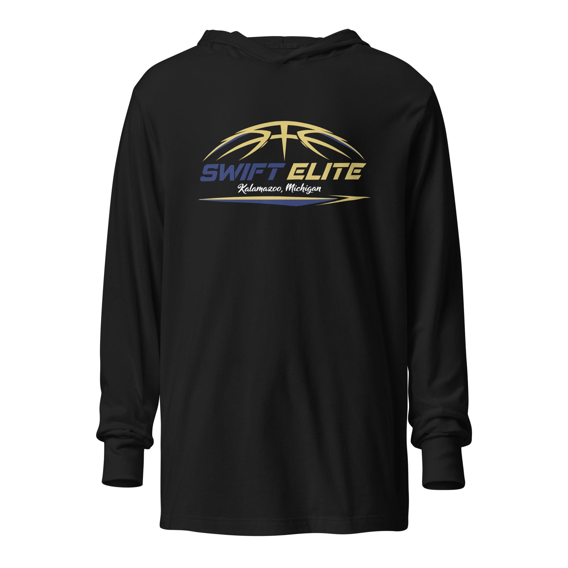 Performance | Hooded Long Sleeve T Shirt | S.W.I.F.T. ELITE | Main Logo