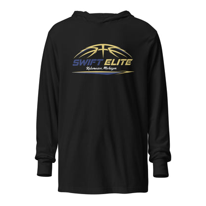 Performance | Hooded Long Sleeve T Shirt | S.W.I.F.T. ELITE | Main Logo
