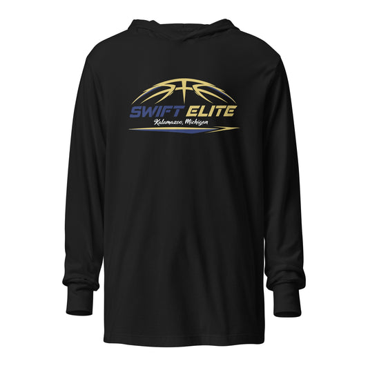 Performance | Hooded Long Sleeve T Shirt | S.W.I.F.T. ELITE | Main Logo
