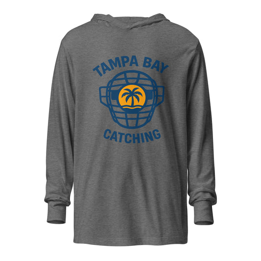 Performance | Hooded Long Sleeve T Shirt | Tampa Bay Catching | Vanguard Logo