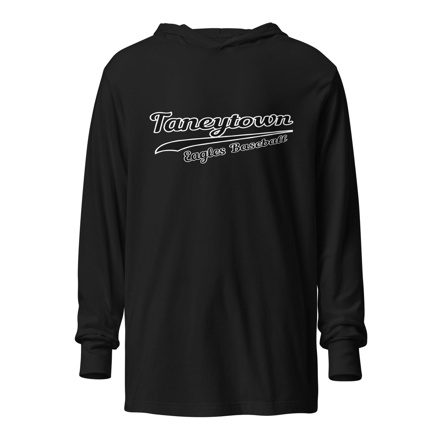 Performance | Hooded Long Sleeve T Shirt | Taneytown Eagles Baseball | Script Logo