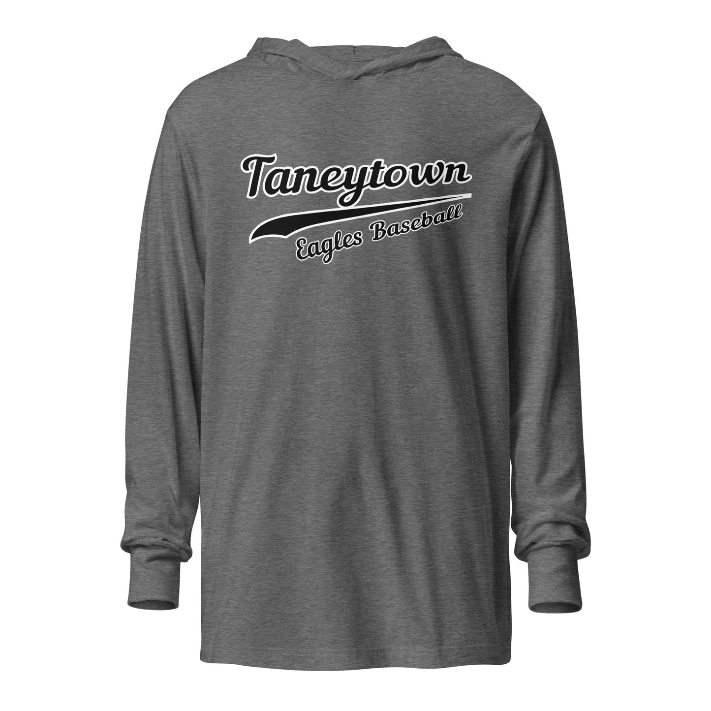 Performance | Hooded Long Sleeve T Shirt | Taneytown Eagles Baseball | Script Logo