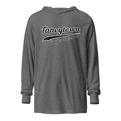 Performance | Hooded Long Sleeve T Shirt | Taneytown Eagles Baseball | Script Logo