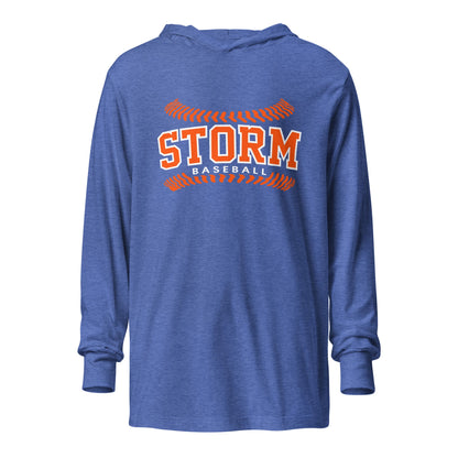 Performance | Hooded Long Sleeve T Shirt | TC Storm baseball | Storm Logo