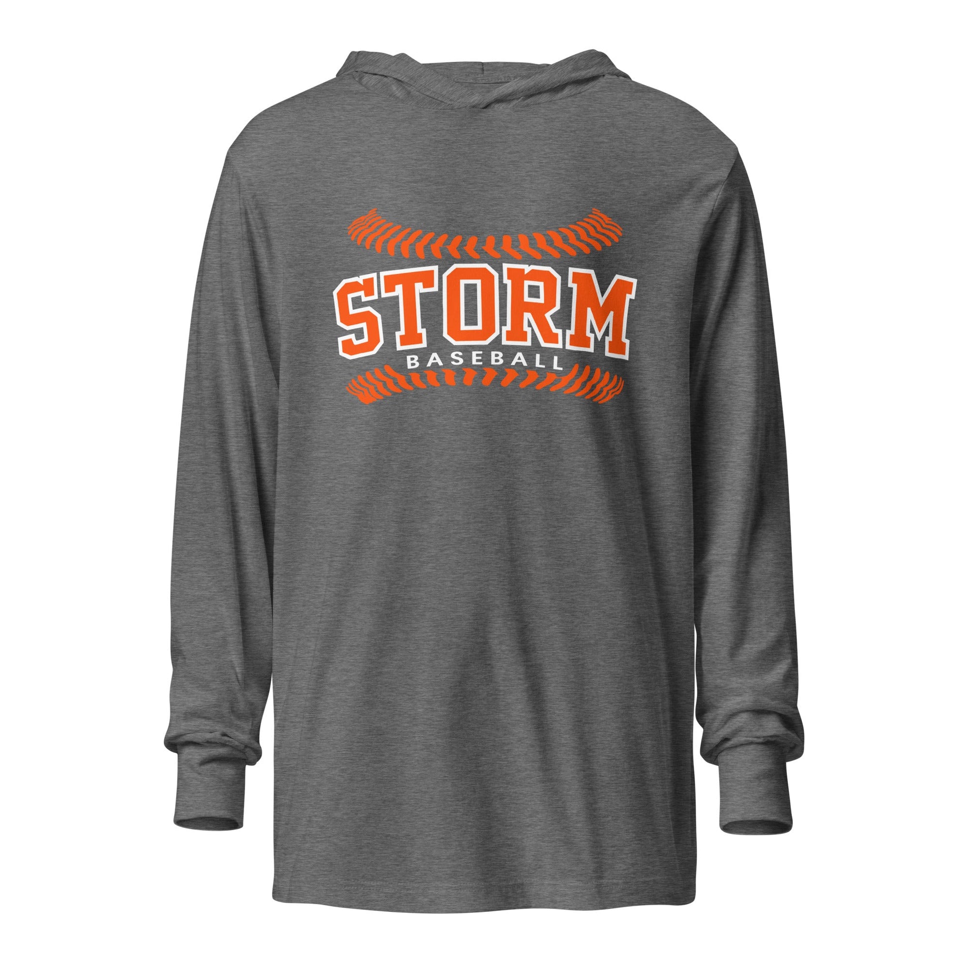 Performance | Hooded Long Sleeve T Shirt | TC Storm baseball | Storm Logo