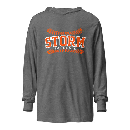 Performance | Hooded Long Sleeve T Shirt | TC Storm baseball | Storm Logo