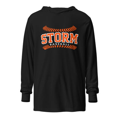 Performance | Hooded Long Sleeve T Shirt | TC Storm baseball | Storm Logo