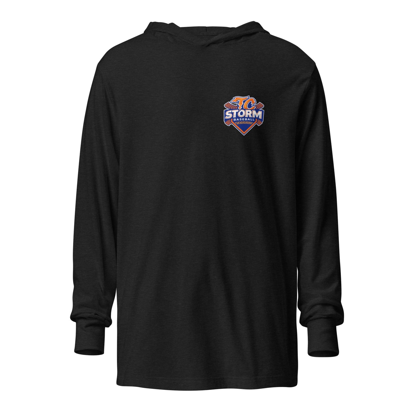 Performance | Hooded Long Sleeve T Shirt | TC Storm baseball | TC Badge Logo