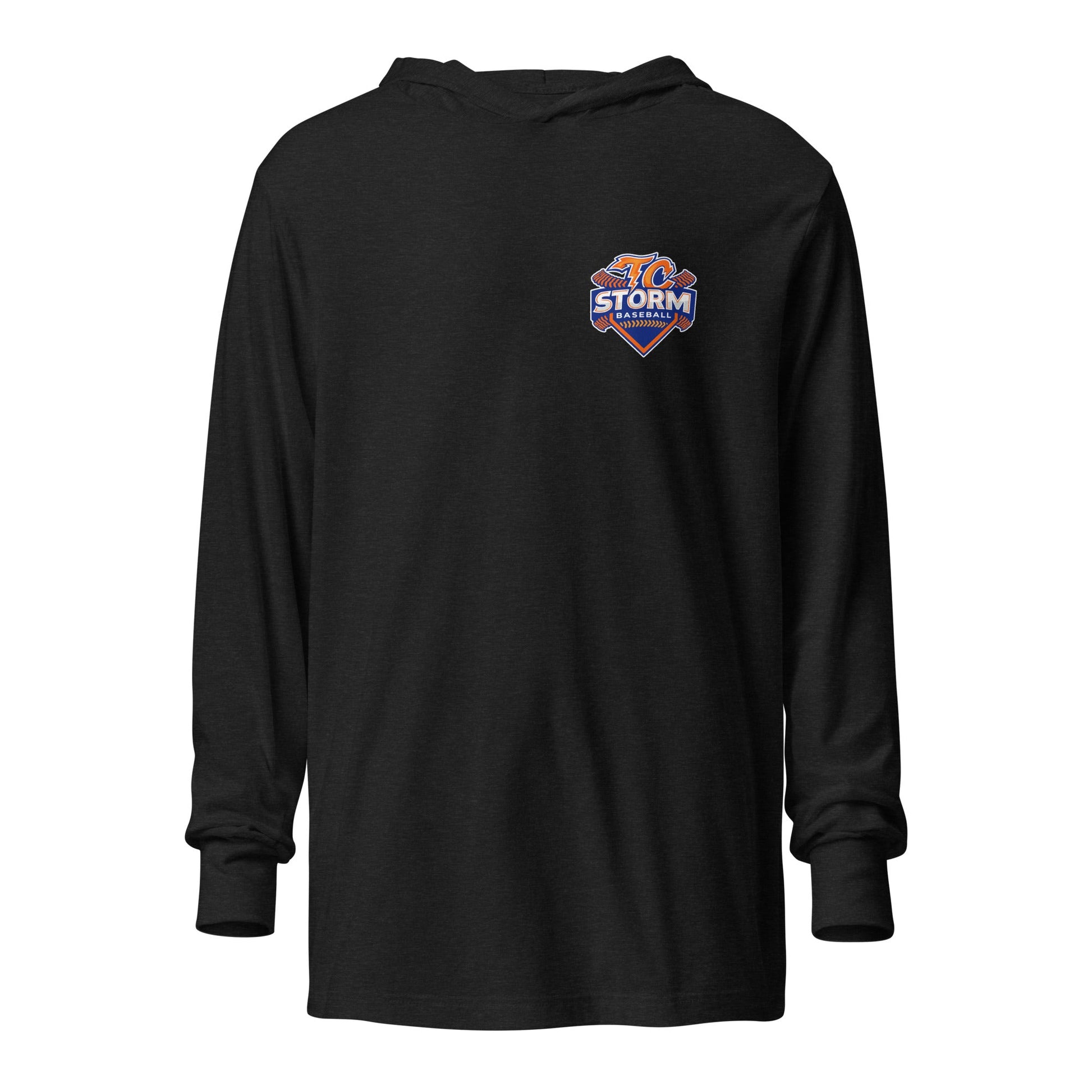 Performance | Hooded Long Sleeve T Shirt | TC Storm baseball | TC Badge Logo