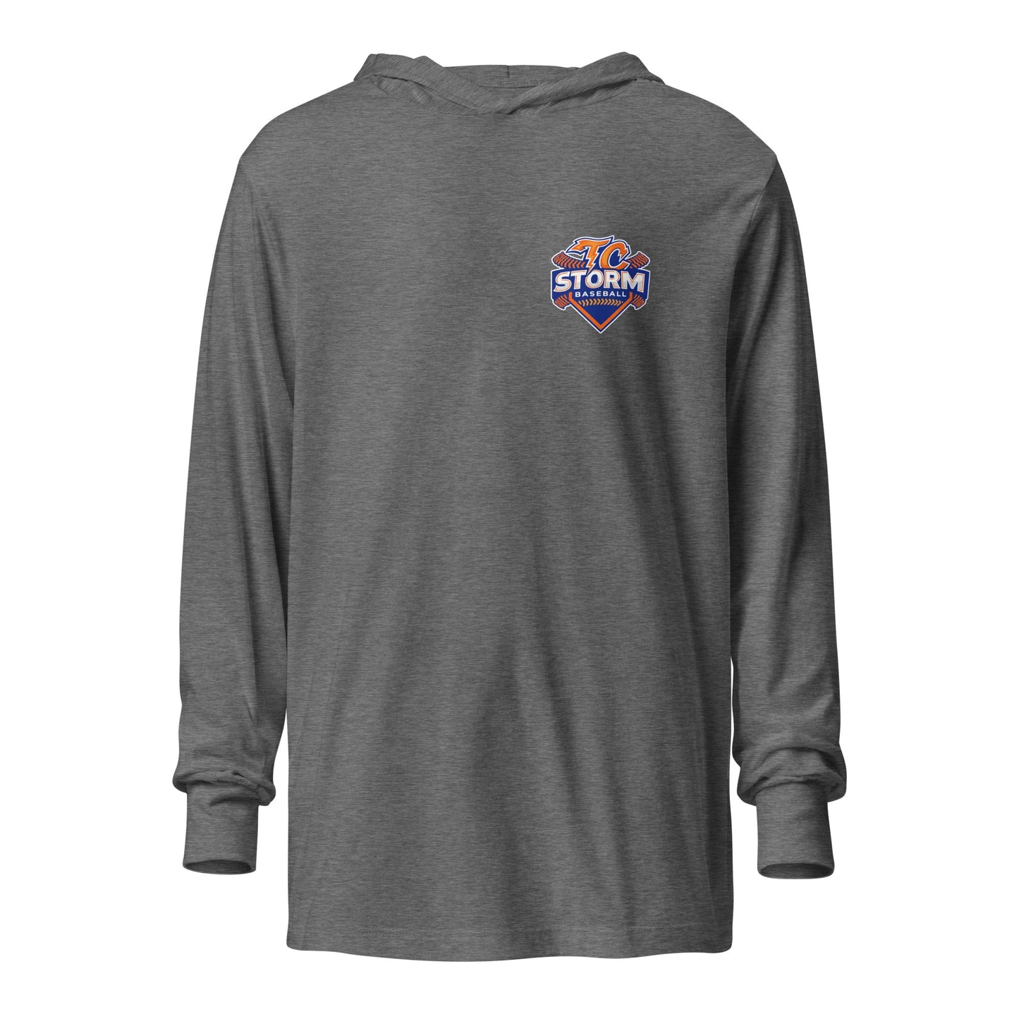 Performance | Hooded Long Sleeve T Shirt | TC Storm baseball | TC Badge Logo