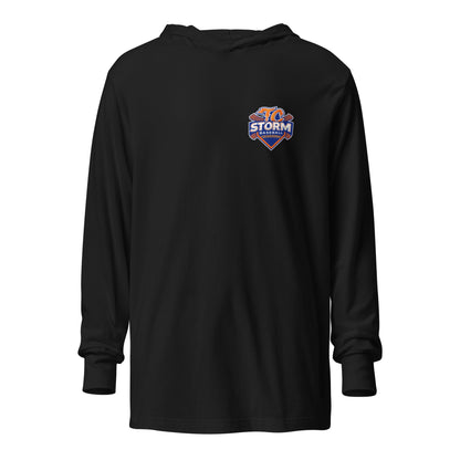 Performance | Hooded Long Sleeve T Shirt | TC Storm baseball | TC Badge Logo