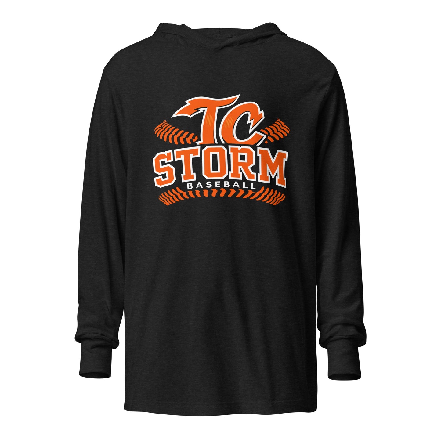 Performance | Hooded Long Sleeve T Shirt | TC Storm baseball | TC Seams Logo