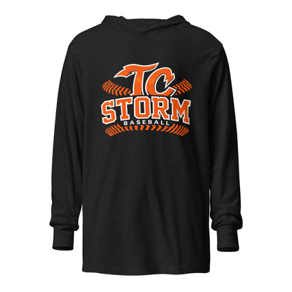 Performance | Hooded Long Sleeve T Shirt | TC Storm baseball | TC Seams Logo