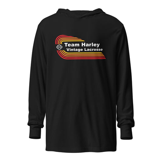 Performance | Hooded Long Sleeve T Shirt | Team Harley | Tank Logo