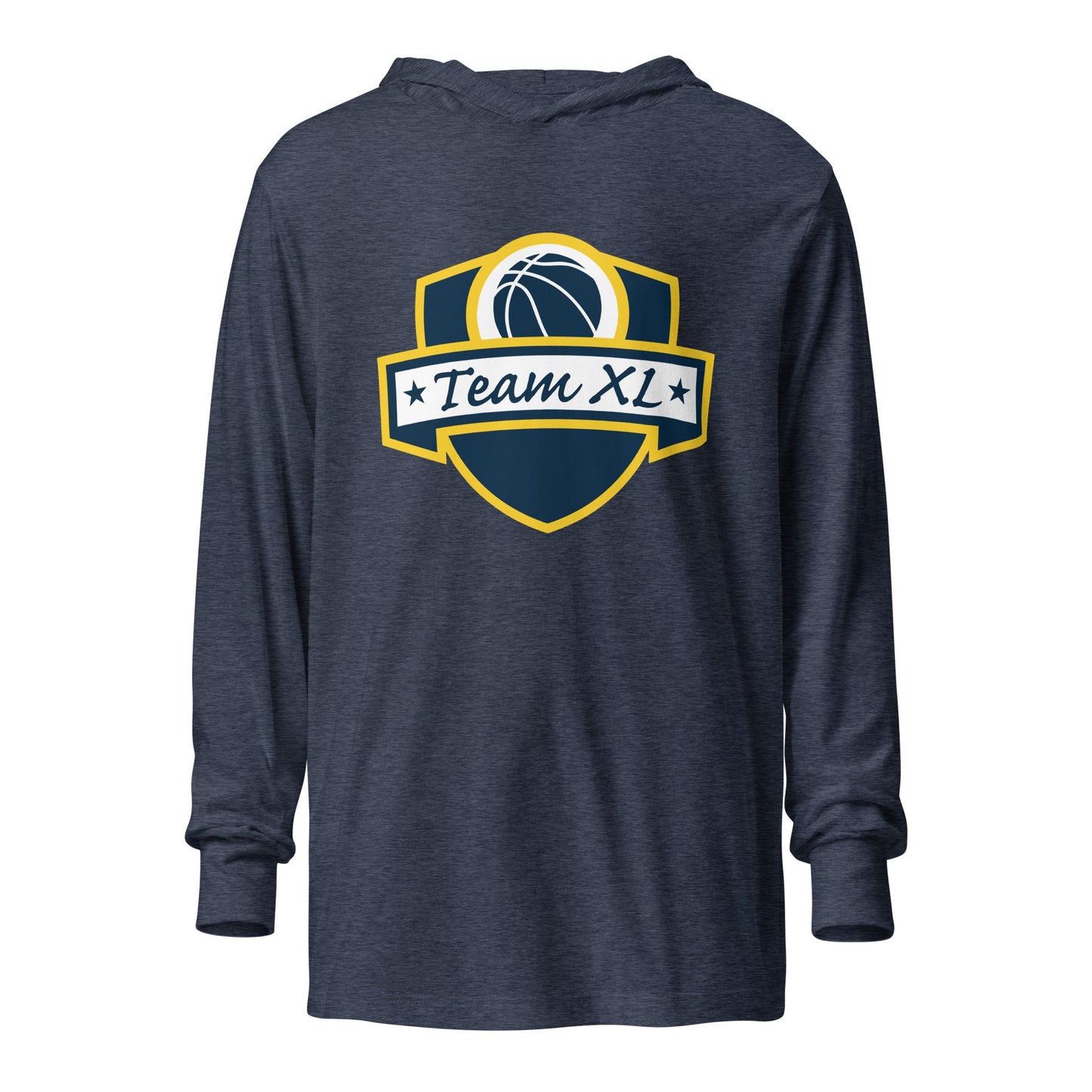 Performance | Hooded Long Sleeve T Shirt | Team XL | Emblem Logo