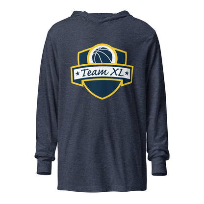 Performance | Hooded Long Sleeve T Shirt | Team XL | Emblem Logo