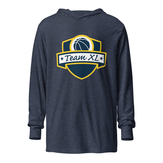 Performance | Hooded Long Sleeve T Shirt | Team XL | Emblem Logo
