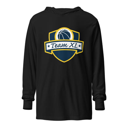 Performance | Hooded Long Sleeve T Shirt | Team XL | Emblem Logo