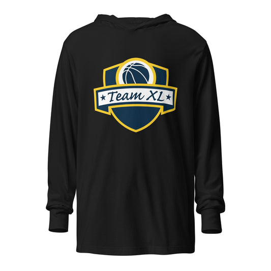 Performance | Hooded Long Sleeve T Shirt | Team XL | Emblem Logo