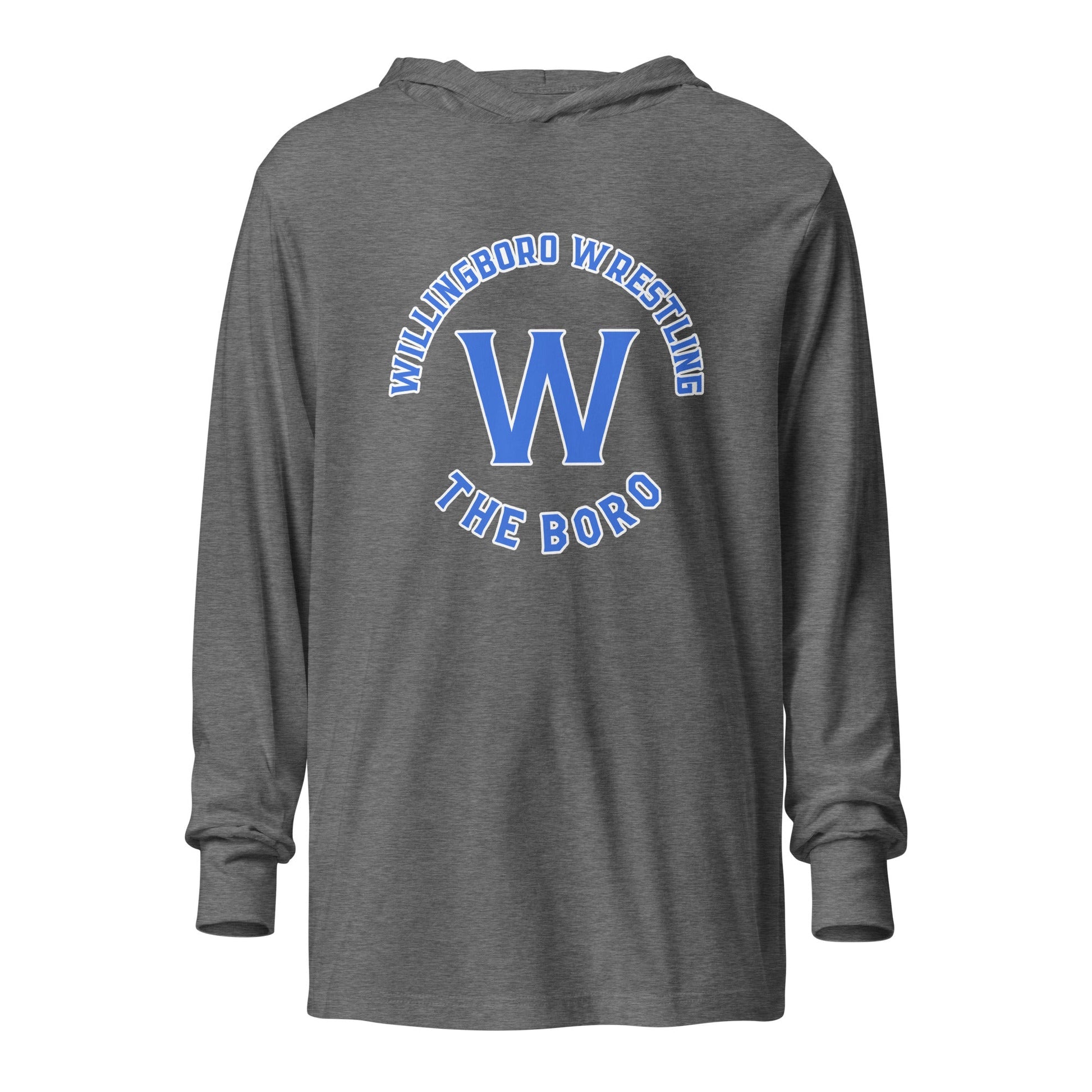 Performance | Hooded Long Sleeve T Shirt | The Boro Brand | Script Logo