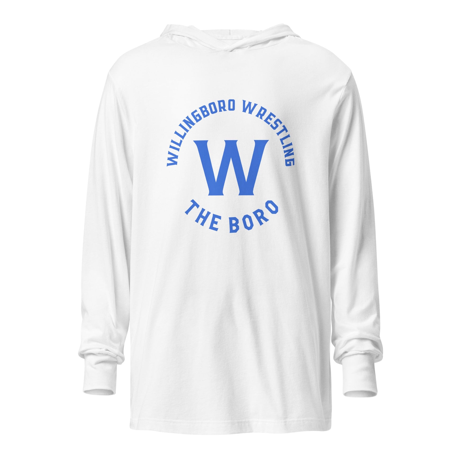 Performance | Hooded Long Sleeve T Shirt | The Boro Brand | Script Logo