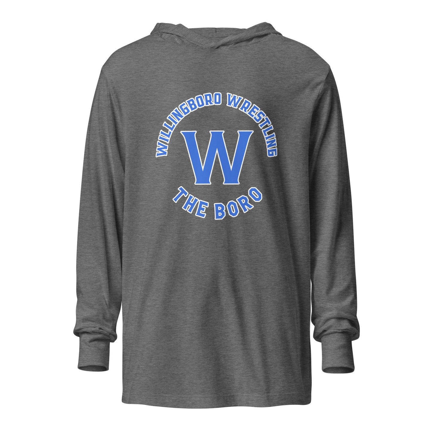 Performance | Hooded Long Sleeve T Shirt | The Boro Brand | Script Logo
