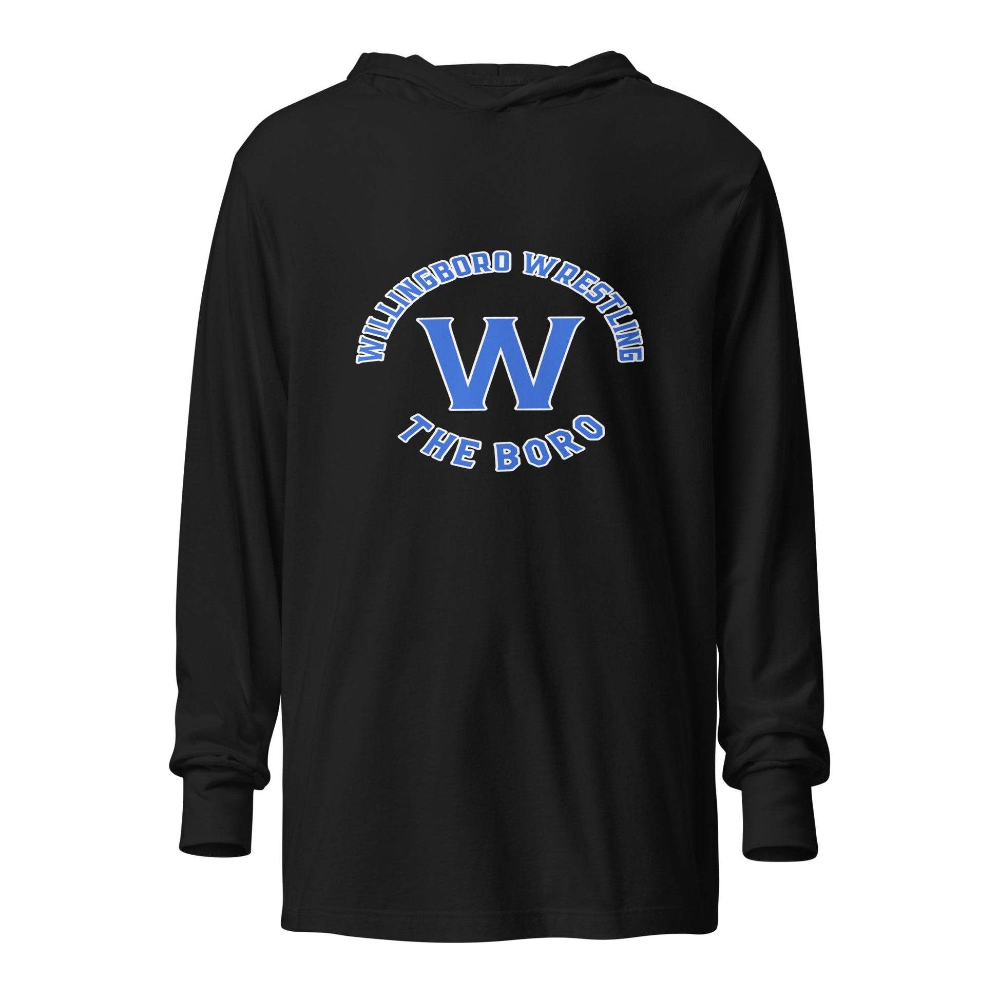 Performance | Hooded Long Sleeve T Shirt | The Boro Brand | Script Logo